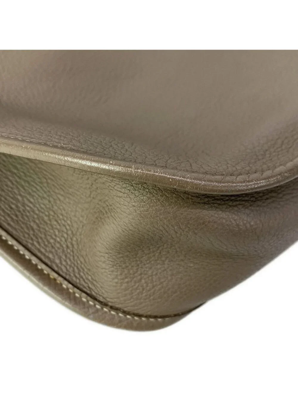 Hermes Shoulder Bag Evelyne GM Etoupe Silver